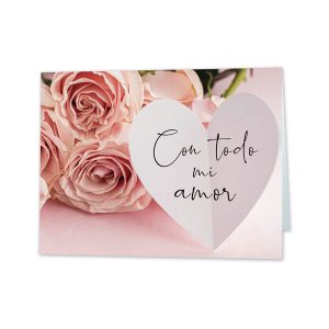 TARJETA MINI CARD CON TODO MI AMOR