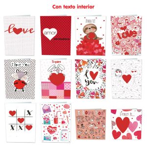 TARJETAS SAN VALENTIN BUSQUETS 24U