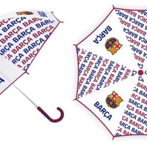 PARAGUAS INFANTIL MANUAL TRANSPARENTE FC BARCELONA