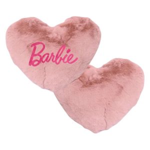 COJIN PELUCHE FORMA CORAZON BARBIE
