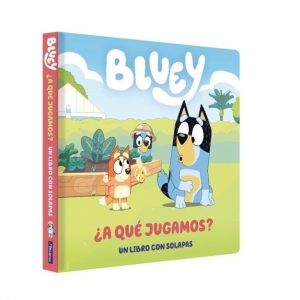 BLUEY LIBRO DE CARTON CON SOLAPAS A QUE JUGAMOS