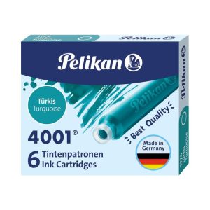 CARTUCHO TINTA PELIKAN 4001 TP6 TURQUESA