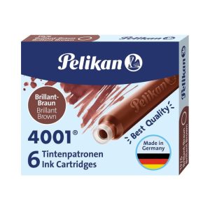 CARTUCHO TINTA PELIKAN 4001 TP6 MARRON