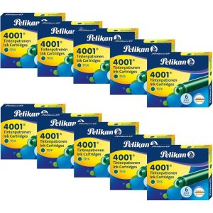CARTUCHO TINTA PELIKAN 4001 TP6 VERDE OSCURO