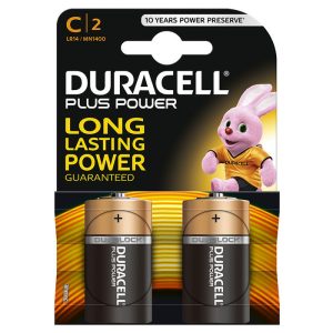 PILA ALCALINA DURACELL PLUS POWER C LR14 BLISTER 2 UDS