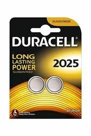 PILA BOTON LITIO DURACELL CR2025 3V BLISTER 2 UNIDADES