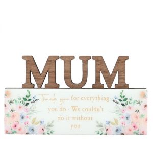 PLACA DECORATIVA FLORES MUM