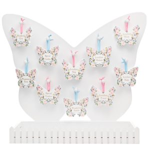 EXPOSITOR VACIO GANCHOS MARIPOSA BLANCO