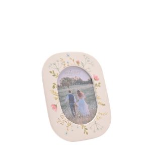MARCO FOTOS CERAMICA FLORAL OVALADO 10X15
