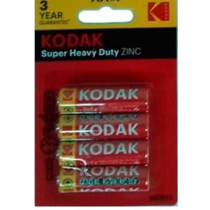 PILAS KODAK CLORURO DE ZINC LR06 AA BLISTER 4 UNIDADES