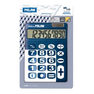 CALCULADORA MILAN BLISTER 10 DIGITOS TECLAS GRANDES AZUL