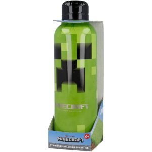BOTELLA TERMO ACERO INOXIDABLE 515 ML, MINECRAFT