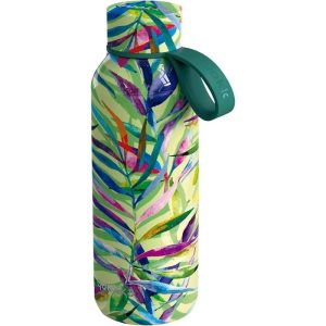BOTELLA TERMO ACERO INOXIDABLE 510 ML CON ASA NATURE QUOKKA