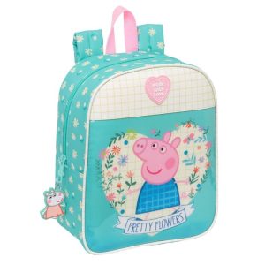 MOCHILA GUARDERIA ADAPTABLE A CARRO PEPPA PIG PRETTY FLOWERS