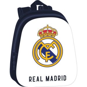 MOCHILA GUARDERIA 3D REAL MADRID 33X27CM