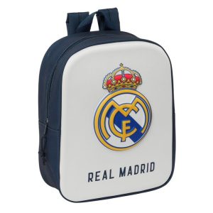 MOCHILA GUARDERIA 3D 22CM REAL MADRID 27X22CM