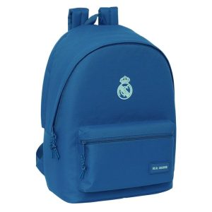 MOCHILA PORTATIL 15 6+USB REAL MADRID AZUL