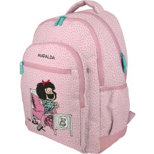 MOCHILA ESCOLAR JUVENIL RUBBER MAFALDA 24 MORNING