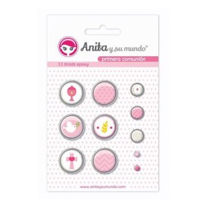 BLISTER 11 ENCUADERNADOR BRADS EPOXY PRIMERA COMUNION ELL