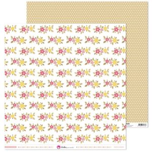 PACK5 PAPEL SCRAP 12X12 FLOR,BL,COMUNION ELLA