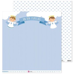 PACKE5 PAPELES SCRAPBOOKING 12X12 ANGEL COMUNION EL
