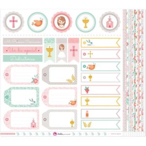 PACK13 PAPELES SCRAP COMUNION 20 ELLA