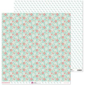 PACK 5 PAPELES DECORADOS 12X12 180G FLORES PRIMERA COMUNION