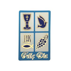 ROLLO 250 ETIQUETAS COMUNION FELI? DIA CATALAN