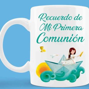 TAZA COMUNION NI?A BARCO