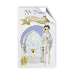 ROLLO 250 ETIQUETAS ADHESIVAS COMUNION NI?O ALTAR