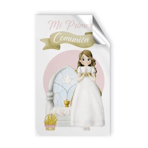 ROLLO 250 ETIQUETAS ADHESIVAS COMUNION NI?A ALTAR