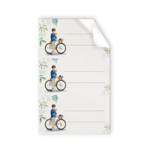 BLISTER 9 STICKERS COMUNION NI?O BICICLETA PERSONALIZ 8X4,1