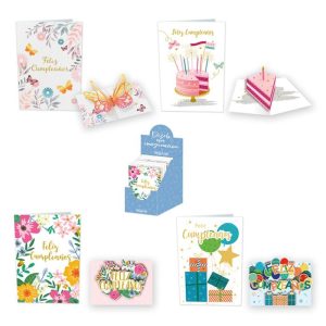 EXPOSITOR 48 POSTAL POP-UP CUMPLEA?OS SURTIDAS