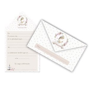 INVITACION SOBRE COMUNION NI?A ORLA 10U