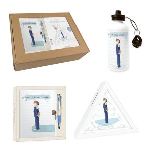 SET COMUNION NI?O (DIARIO-BOLIGRAFO-HUCHA-BOTELLA)