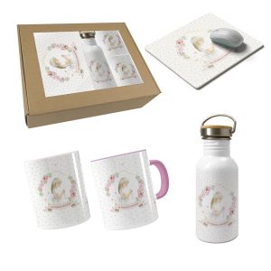 SET COMUNION NI?A ORLA (ALFOMBRILLA-LECHERITA-CUBILETE-TAZA)