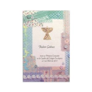 ESTAMPA COMUNION CALIZ MARCO MULTICOLOR BUSQUETS 28U