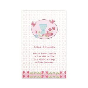 ESTAMPA COMUNION NI?A CALIZ MARIPOSAS BUSQUETS 25U