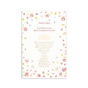 ESTAMPA COMUNION NI?A BORDE FLORES BUSQUETS 28U