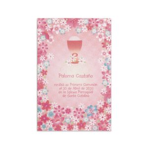 ESTAMPA COMUNION NI?A CALIZ FLORES BUSQUETS 25U