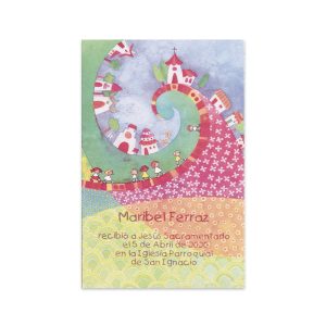 ESTAMPA COMUNION NI?OS Y CASAS BUSQUETS 25U