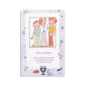 ESTAMPA COMUNION NI?O AMIGOS BUSQUETS 25U