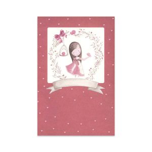 ESTAMPA COMUNION NI?A FONDO ROJO BUSQUETS 25U