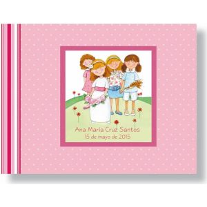 LIBRO COMUNION ELEGANCE APAISADO ROSA 21530