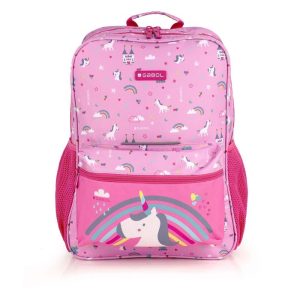 MOCHILA ADAPT A CARRO RAINBOW CON UNICORNIO WATERPROOF