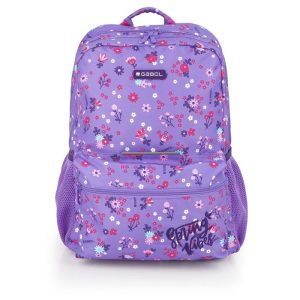 MOCHILA ADAPTABLE A CARRO VIOLET CON FLORES WATERPROOF