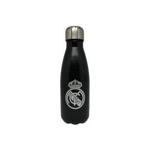 BOTELLA REAL MADRID NEGRA DE ACERO 550 ML