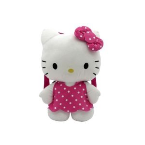 MOCHILA PELUCHE 3D ROSA HELLO KITTY SANRIO