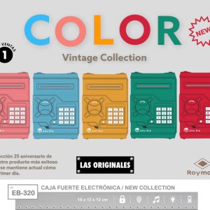 HUCHA CAJA FUERTE COLORES SURTIDOS