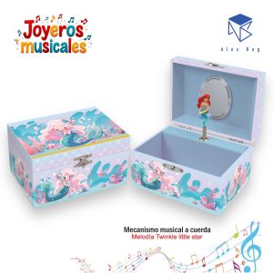 JOYERO MUSICAL PEQUE?O MERMAID ON THE SEA